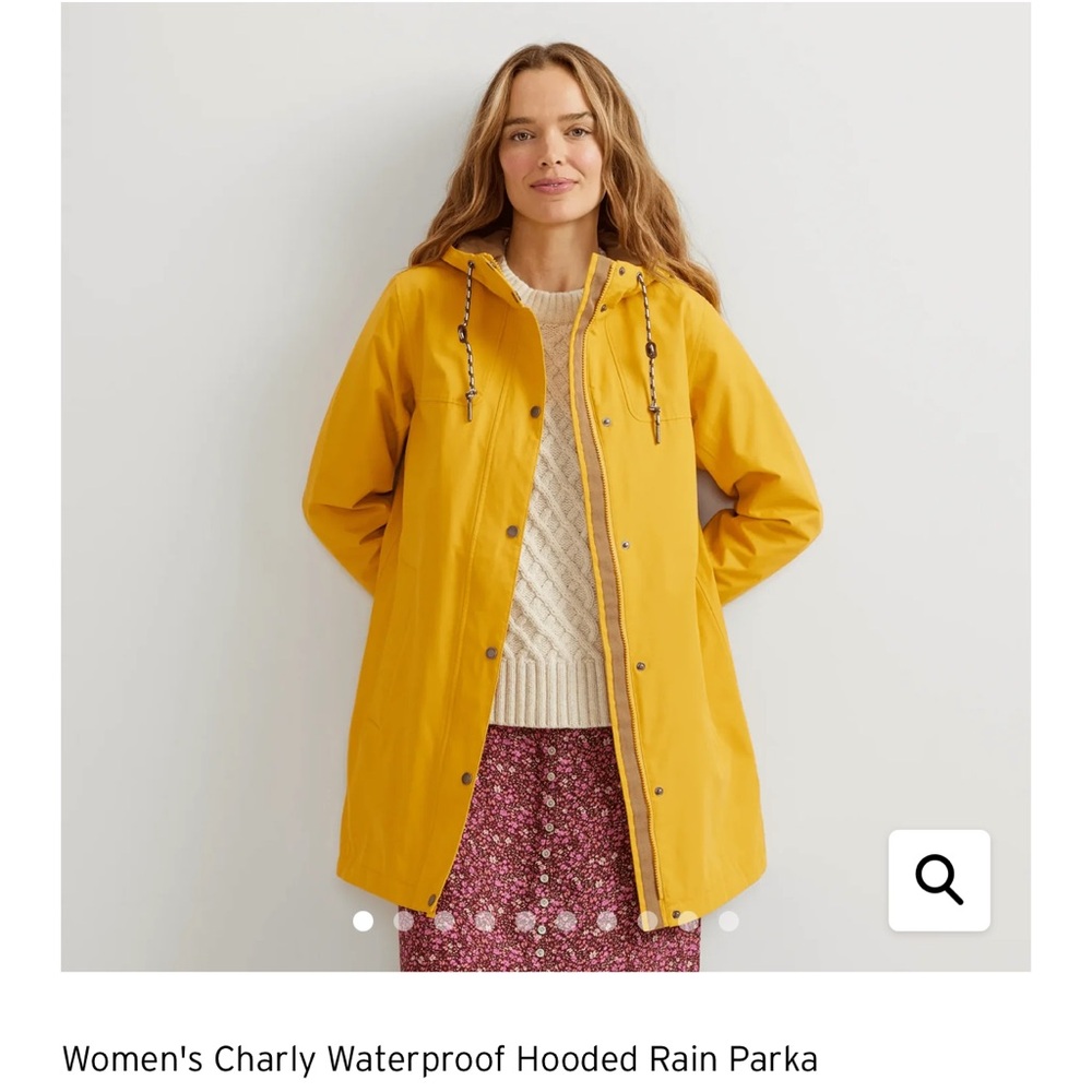 Eddie Bauer Charly Parka Yellow Raincoat Size 2X